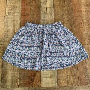 Hollister womens size medium lightweight pink and blue mini skirt
